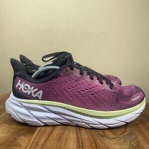 Hoka One One Clifton 8 Ibis Rose Womens Pink Size 9 Running Shoes 1119394 BGIR
